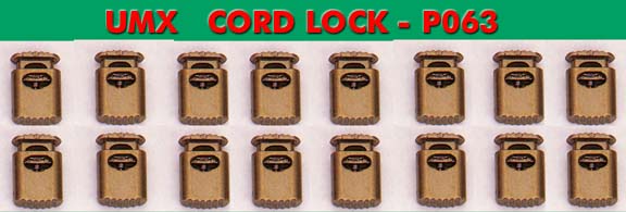 Cord Lock: Thin Thickness SQUARE cord lock: With Gold, Silver Color - P063