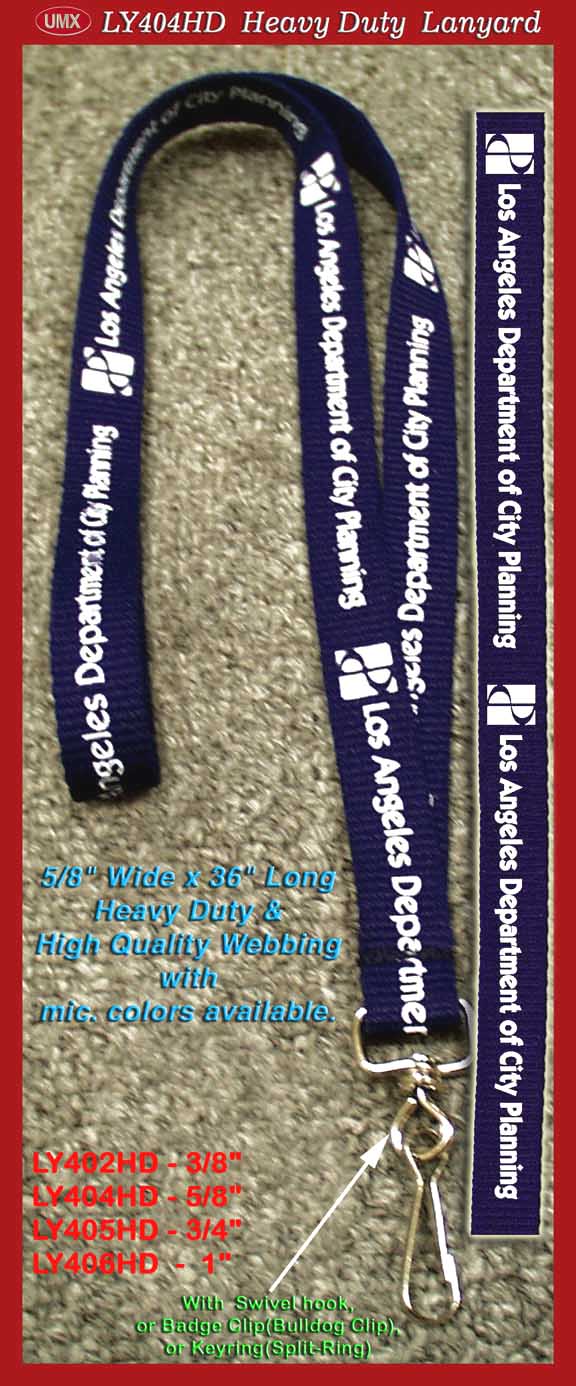 LY-404HD Custom Logo Lanyards - Los Angeles Department of City Planning