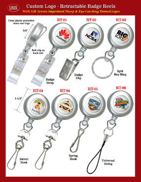 RT-01 Gray Silver Color Reels WITH Multiple-Color Imprinted.