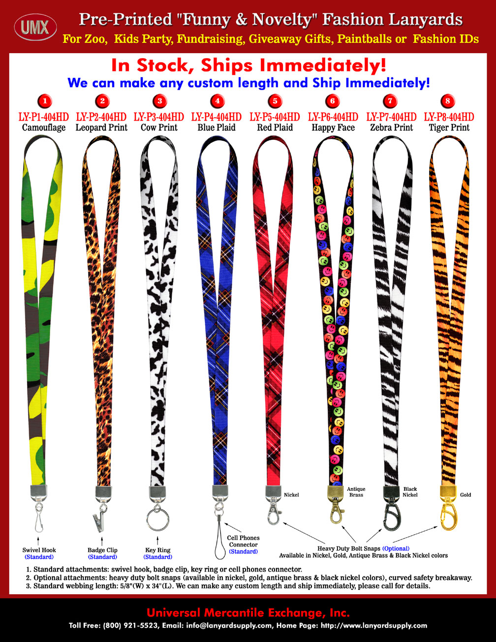 The deluxe personal lanyards or personal carrying straps are unique designs for carrying personal items from lost.