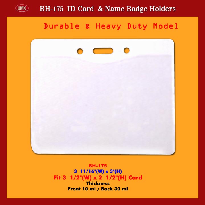 Durable and Heavy Duty Credit Card Size Photo ID Card Holder Supply