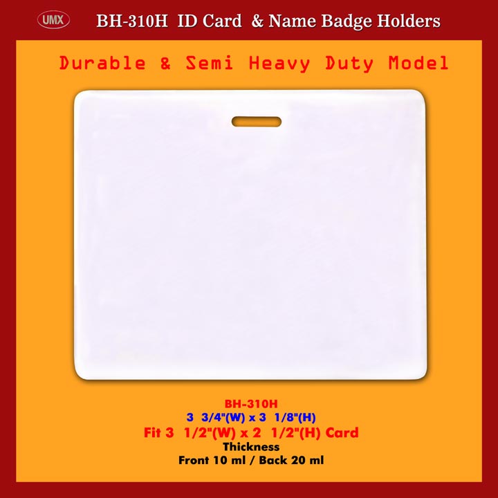 Durable and Heavy Duty Credit Card Size Photo ID Holder Supply