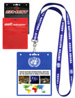 Plain or Custom Printed Badge Holders For Convention Name Tags.